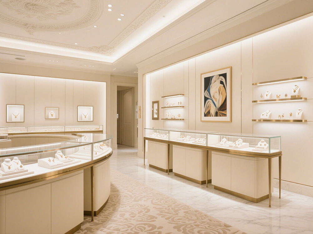 India high-end jewelry chain brand showcase customization project