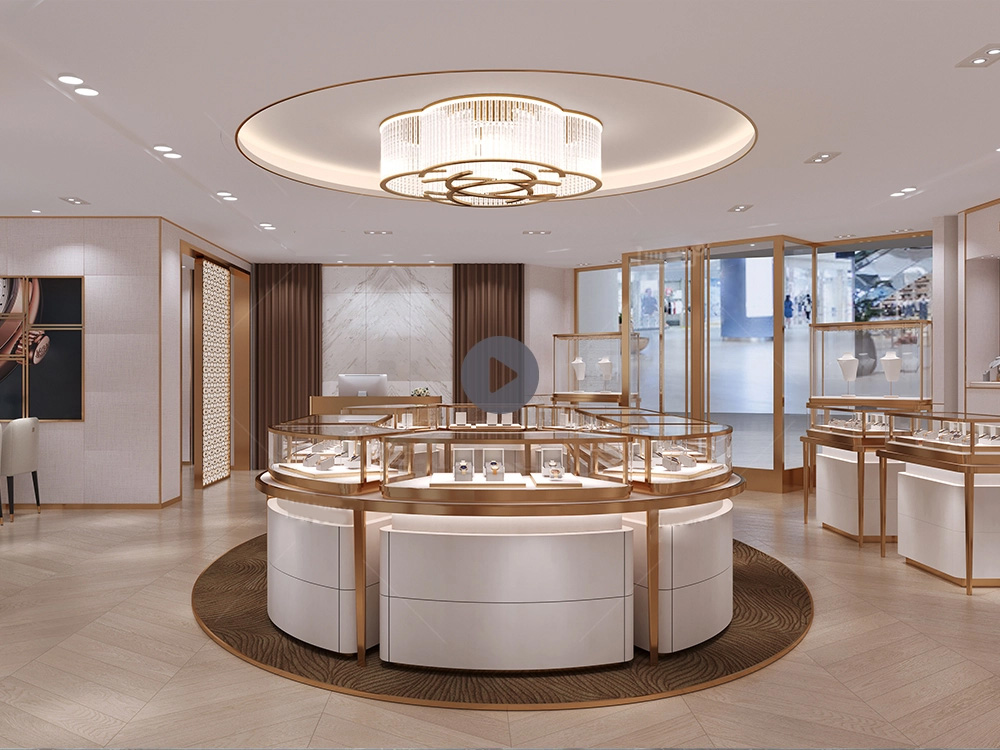 High-end jewelry chain brand collection store display project In Bahrain