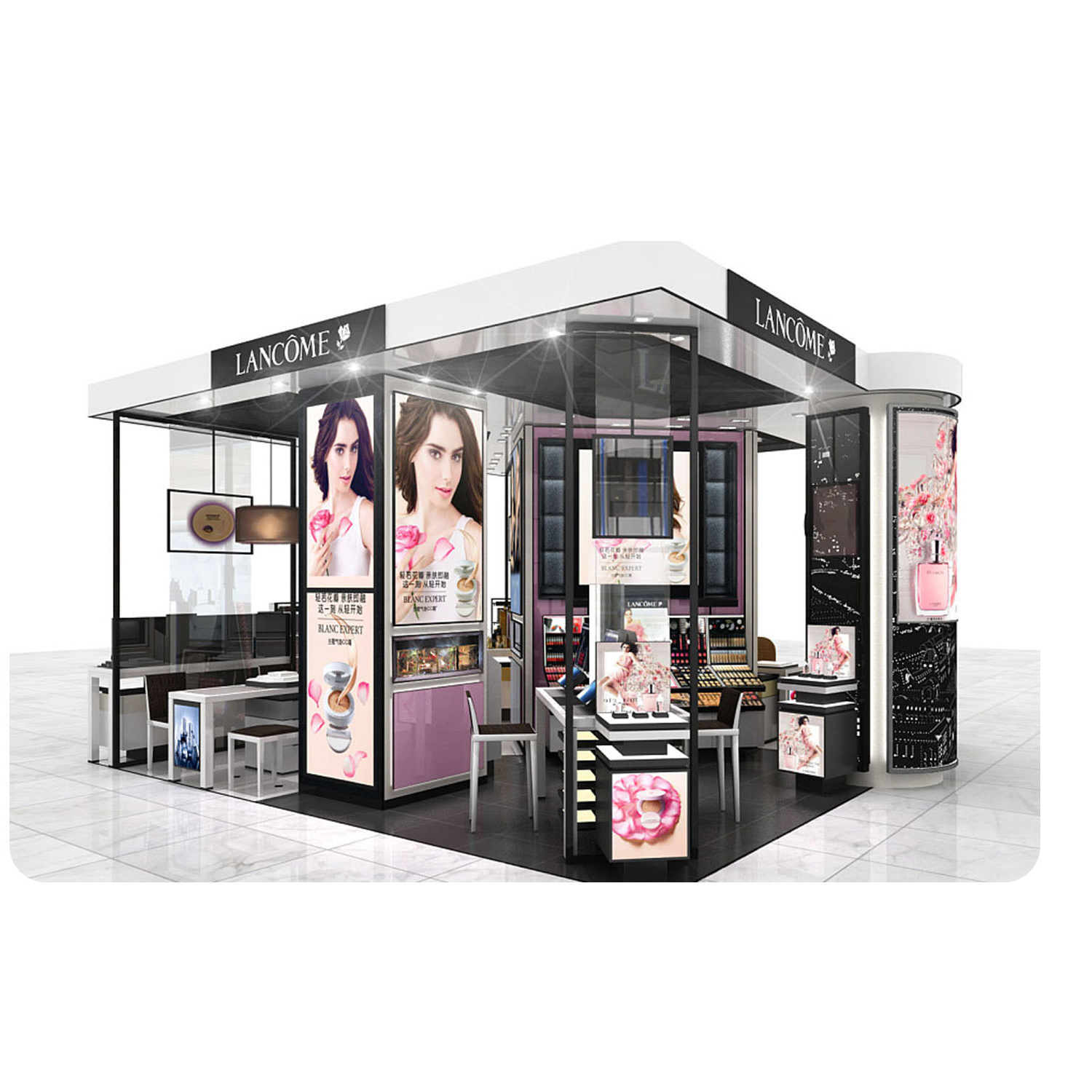 Make-up display showcase