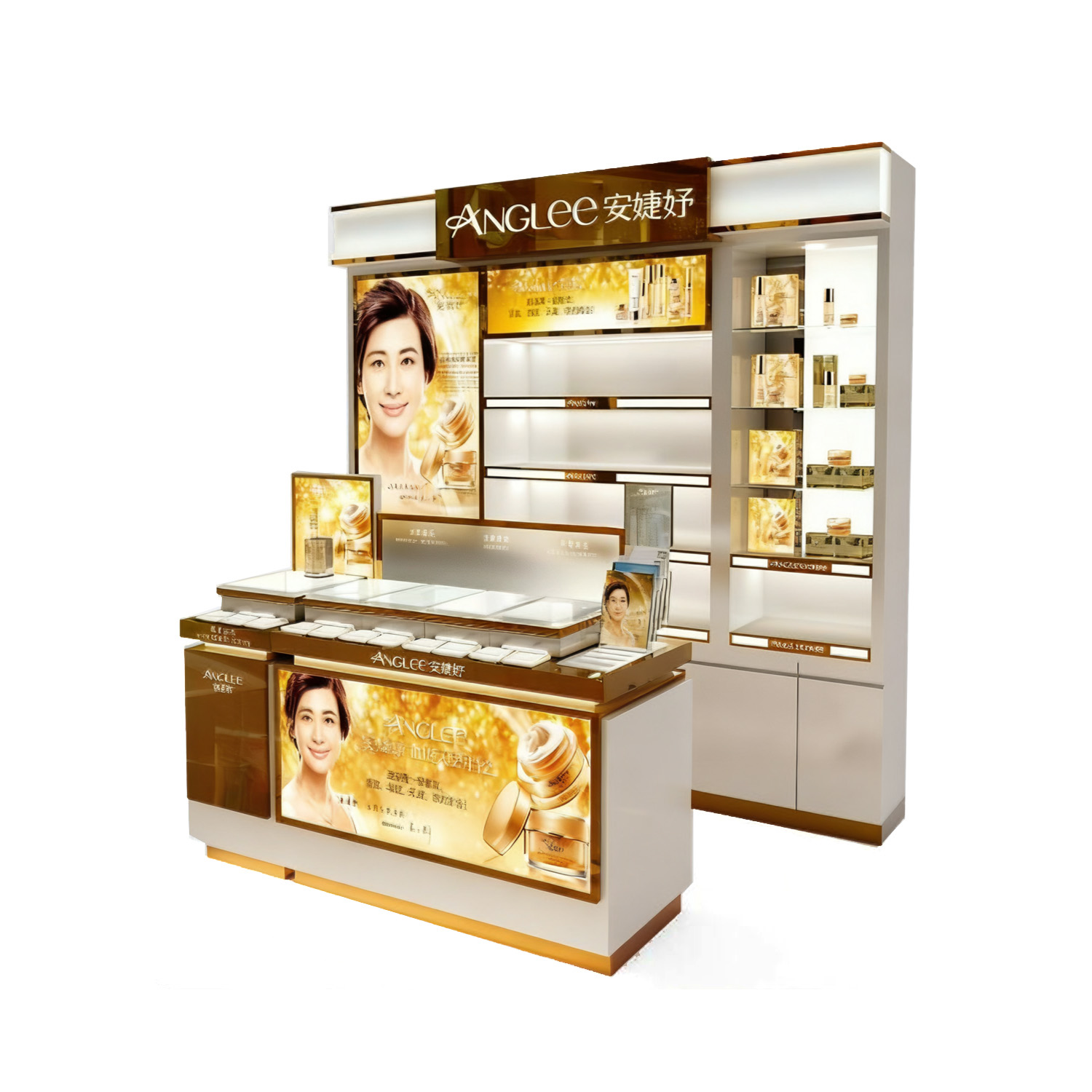 Make-up display showcase